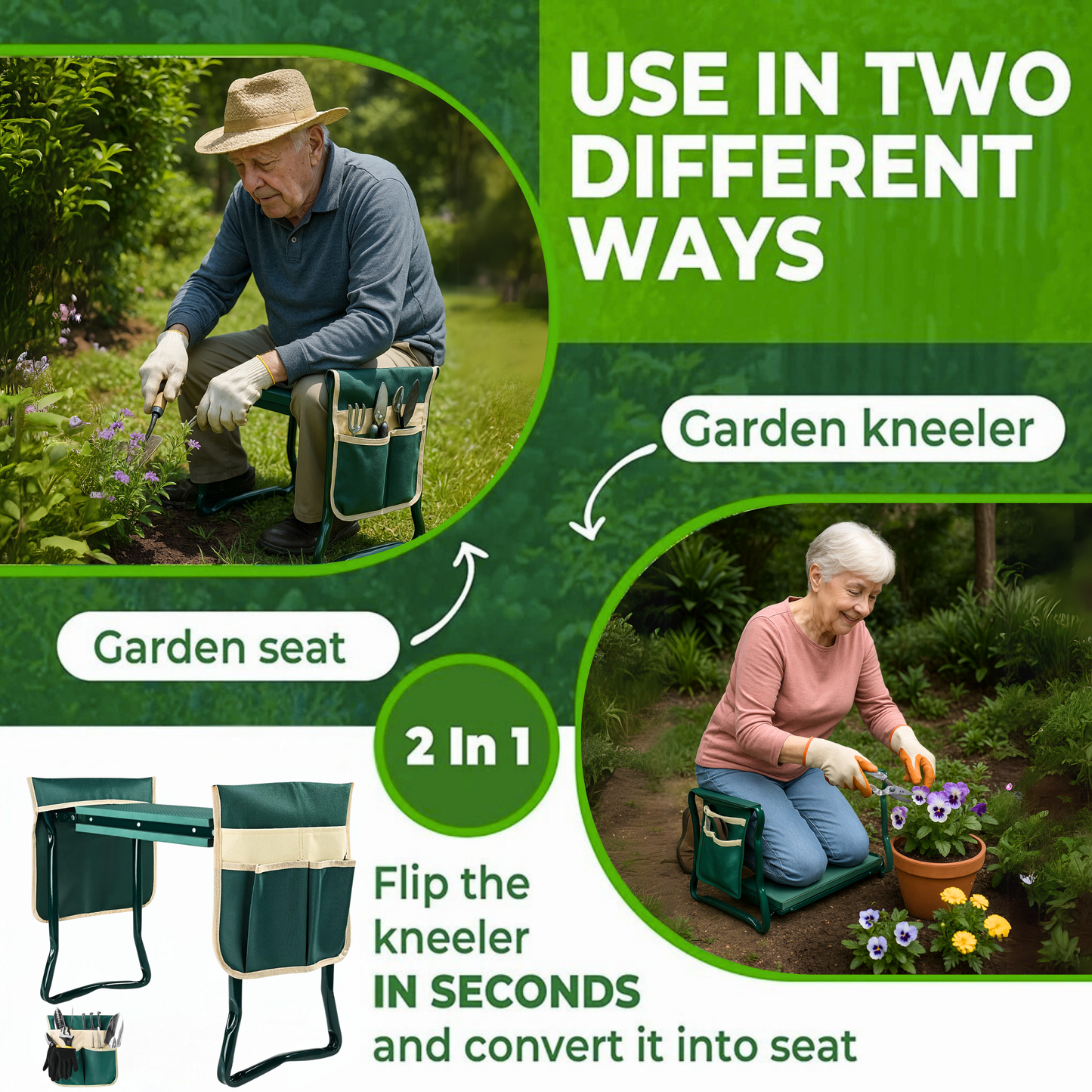 Multifunctional Garden Kneeler & Seat