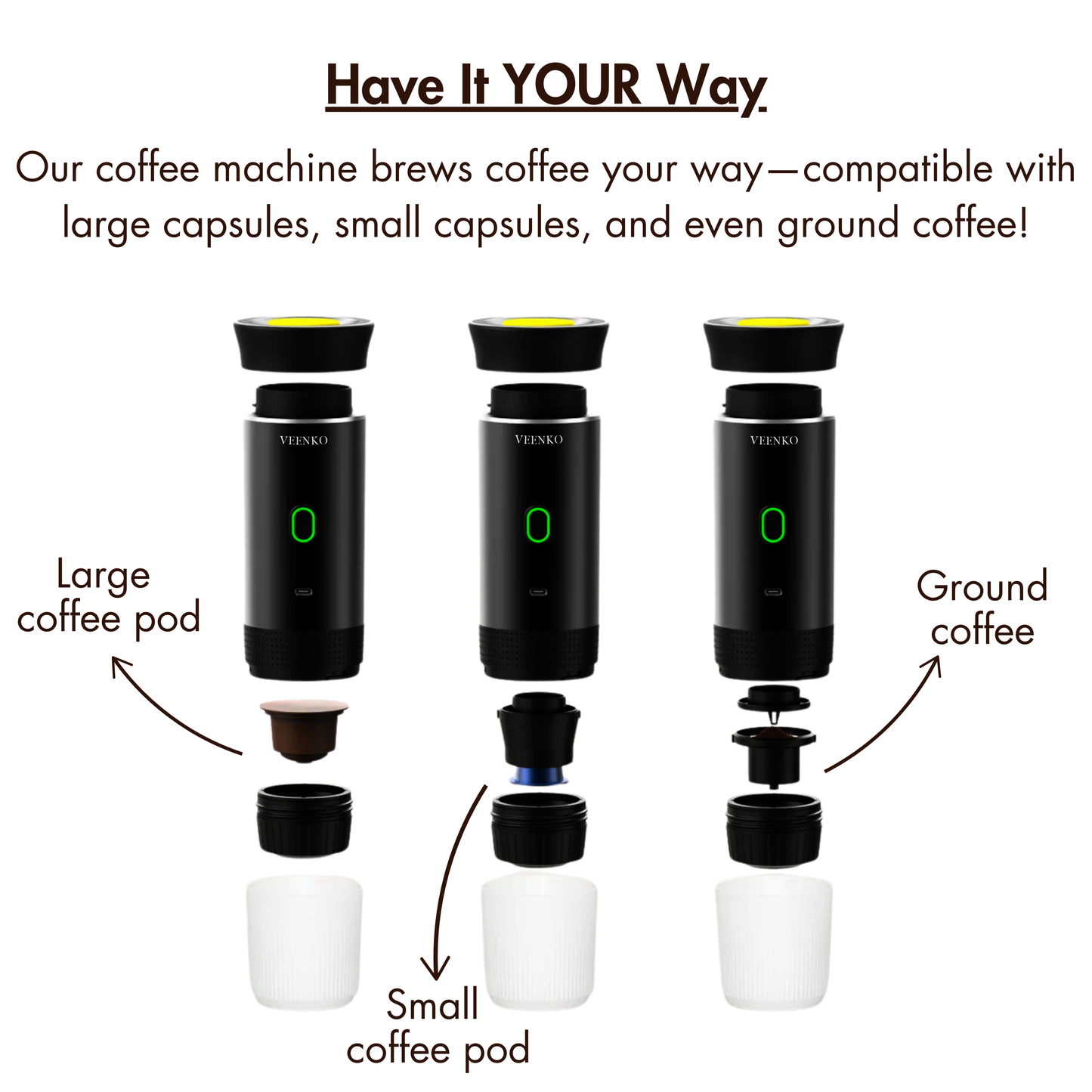 Veenko™ Portable Coffee Machine