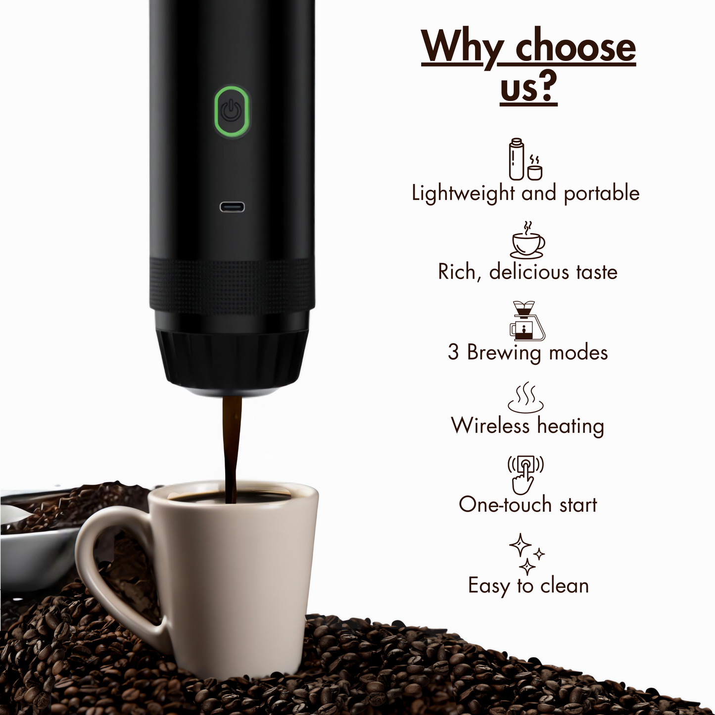 Veenko™ Portable Coffee Machine